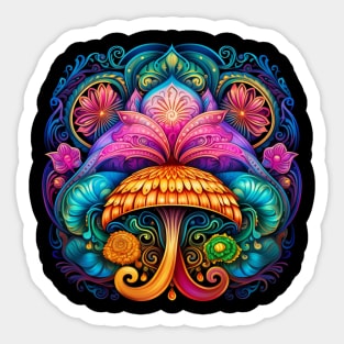 Mandala Mushroom Sticker